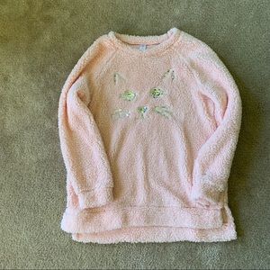 Plush cat sweater NWOT
